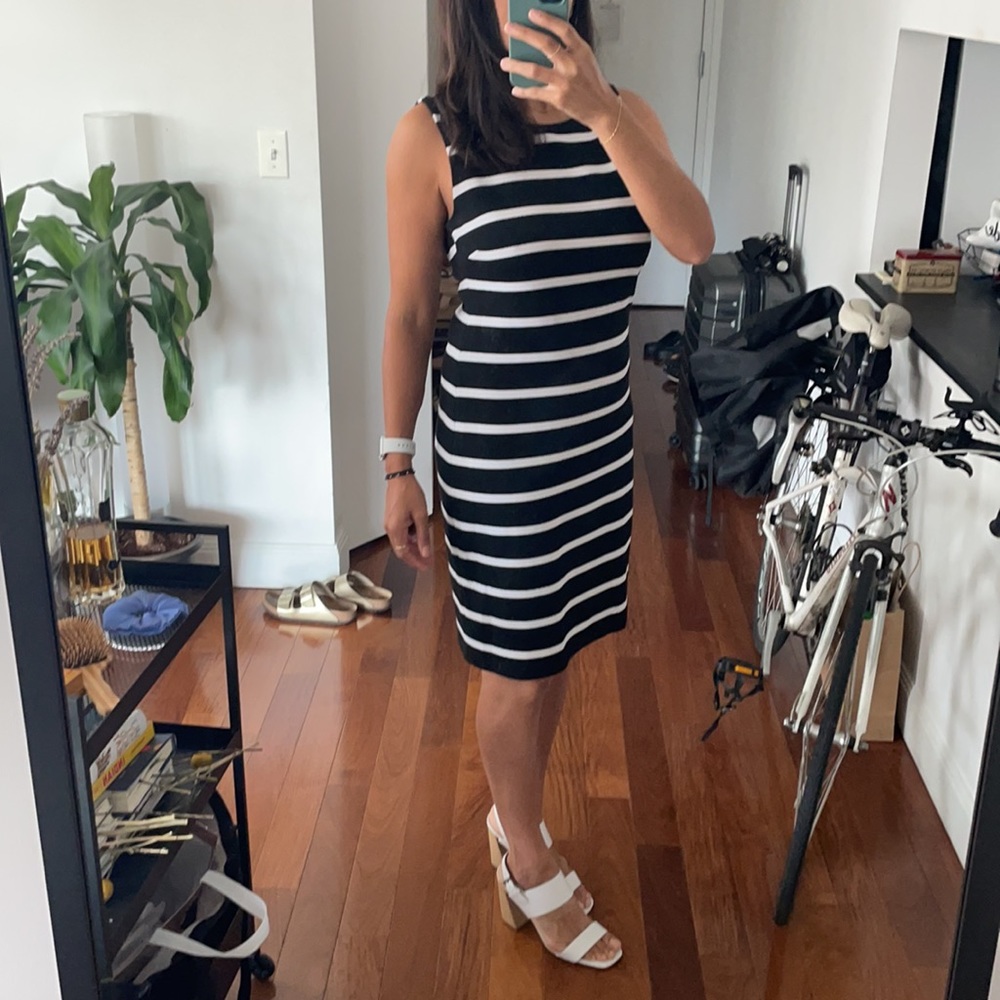 Premise Size 8 Black and White Striped Dress
